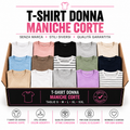 T-SHIRT DONNA MANICHE CORTE (S - M - L - XL - XXL - XXXL) – Grado A