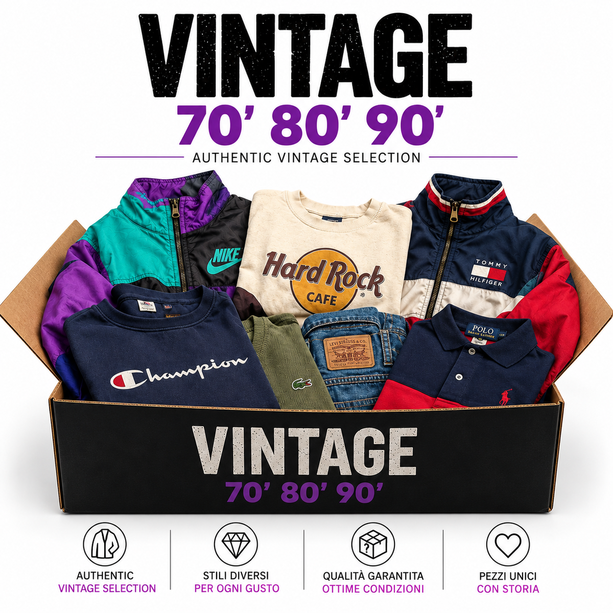VINTAGE ANNI '70, '80, '90 – MISTERY BOX