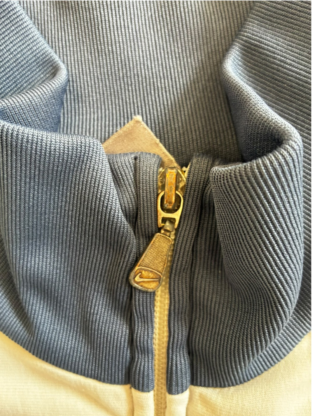 Felpa Nike Vintage Full Zip Bianco/Blu – Taglia M #9